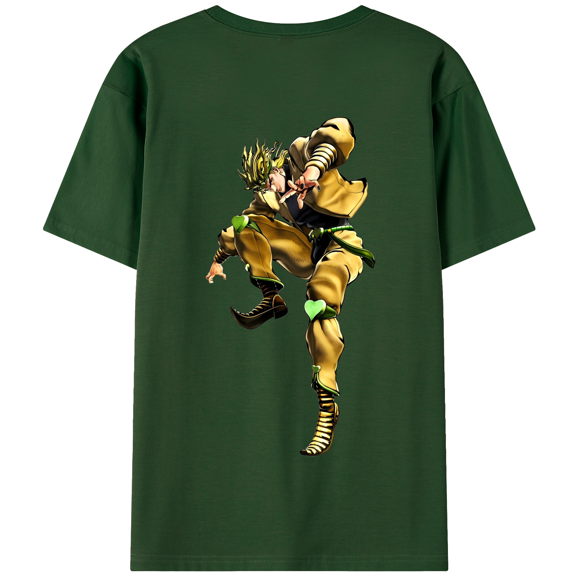 （画像用） ジョジョの奇妙な冒険 ディオ?ブランドー JoJo's Bizarre Adventure Dio Brando 綿100％半袖Tシャツ（背面プリント）